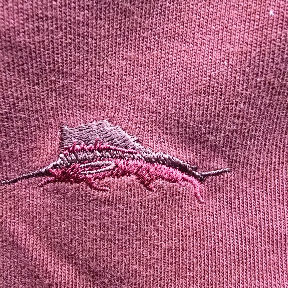 Tommy Bahama Quarter Zip Pullover Sweater Dusty Rose Mauve Men's Large Casual - Picture 5 of 16